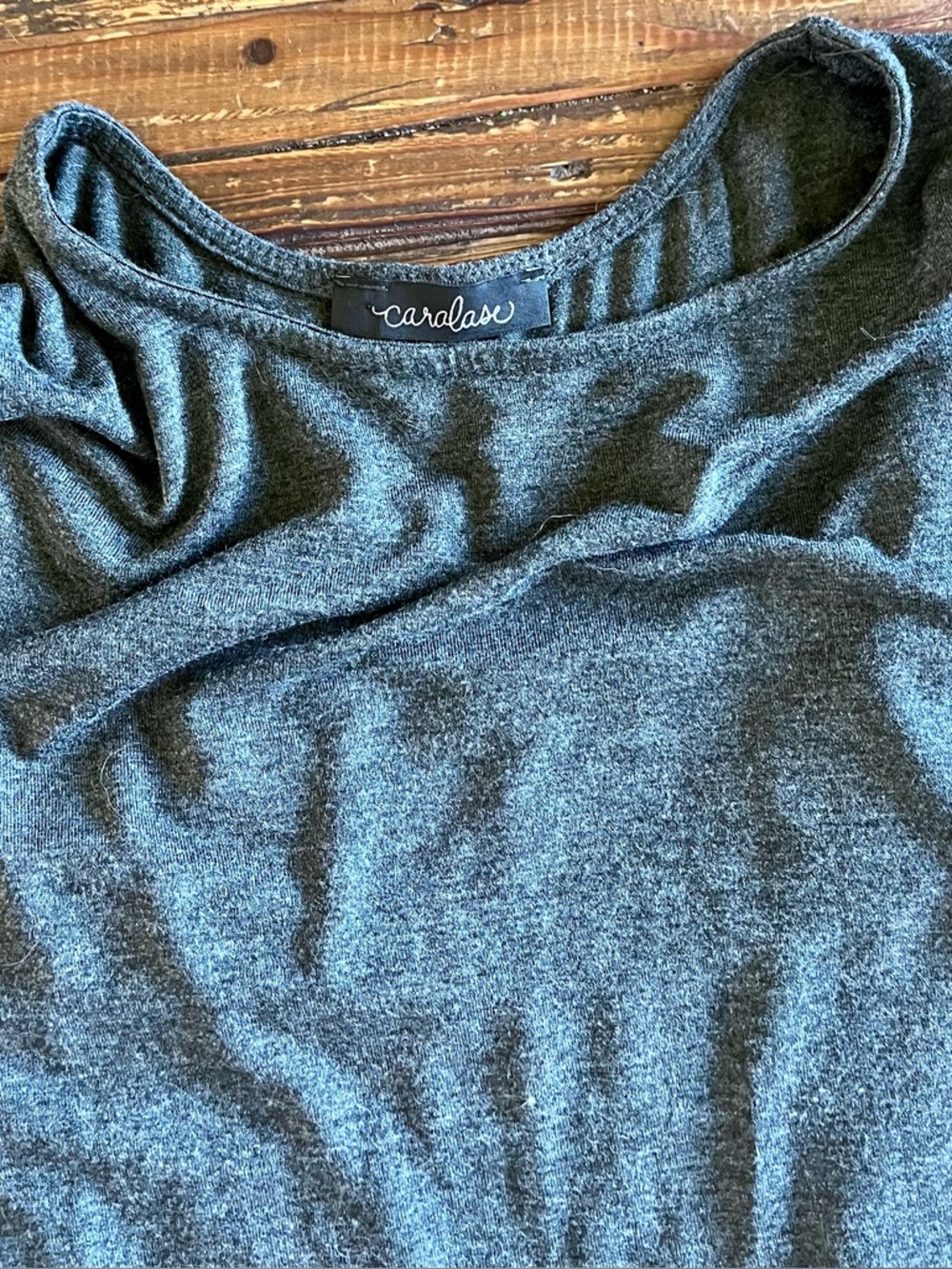 Casual Grey Babydoll midi Dress Sz M - Picture 6 of 10